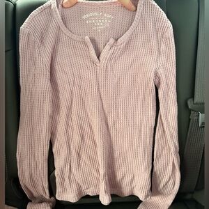 Women's Pink Ribbed Top